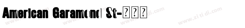 American Garamond St字体转换